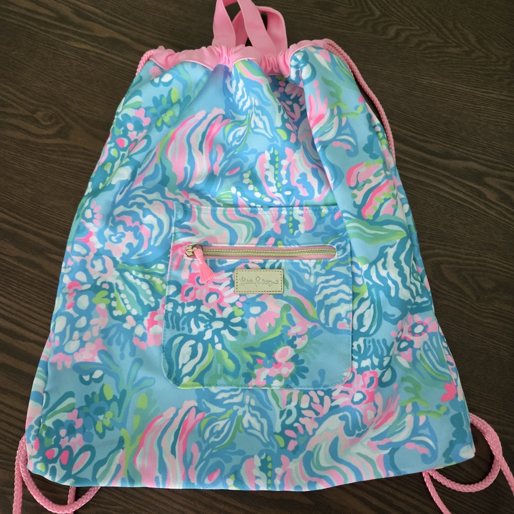 Lilly Pulitzer Drawstring Backpack